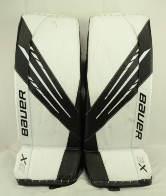 Bauer Vapor 3X Senior Goalie Leg Pads Size Small 33+ White/Black (0926-4953)