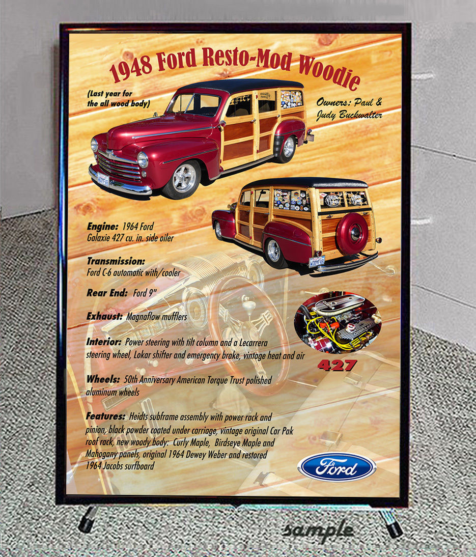 Your Car SHOW DISPLAY / Reader Board with Tripod