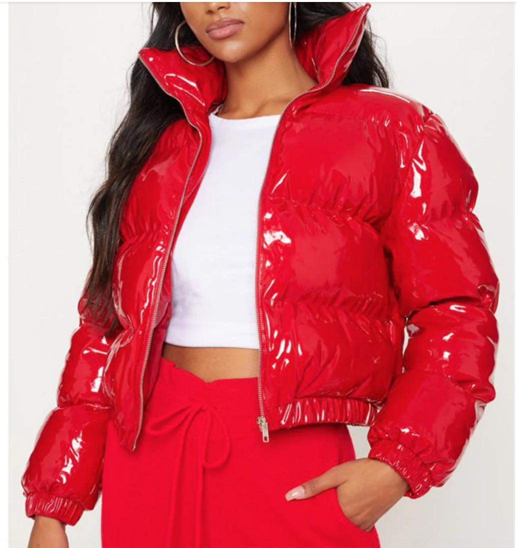 short bubble jacket womens