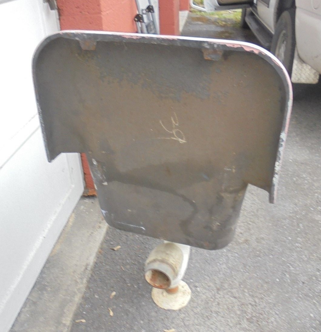 Cast iron janitor custodian, utility mop sink reclaimed w/ accessory stainless s