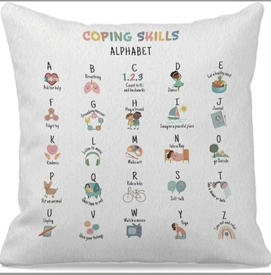 Mental Health Coping Skills Decorative 18  X 18 Pillow Cover