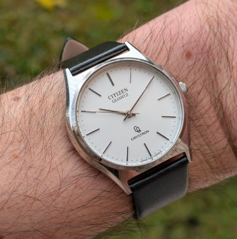 Montre Citizen Quartz Crystron - 80'S - Import Japonais - Pile Neuve