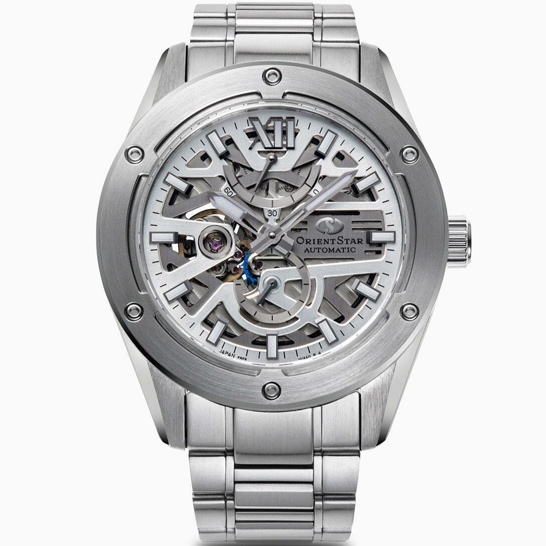 Pre-owned Orient Star Rk-bz0001s Avant-garde Skeleton Mechanical Automatic Watch 42.3mm