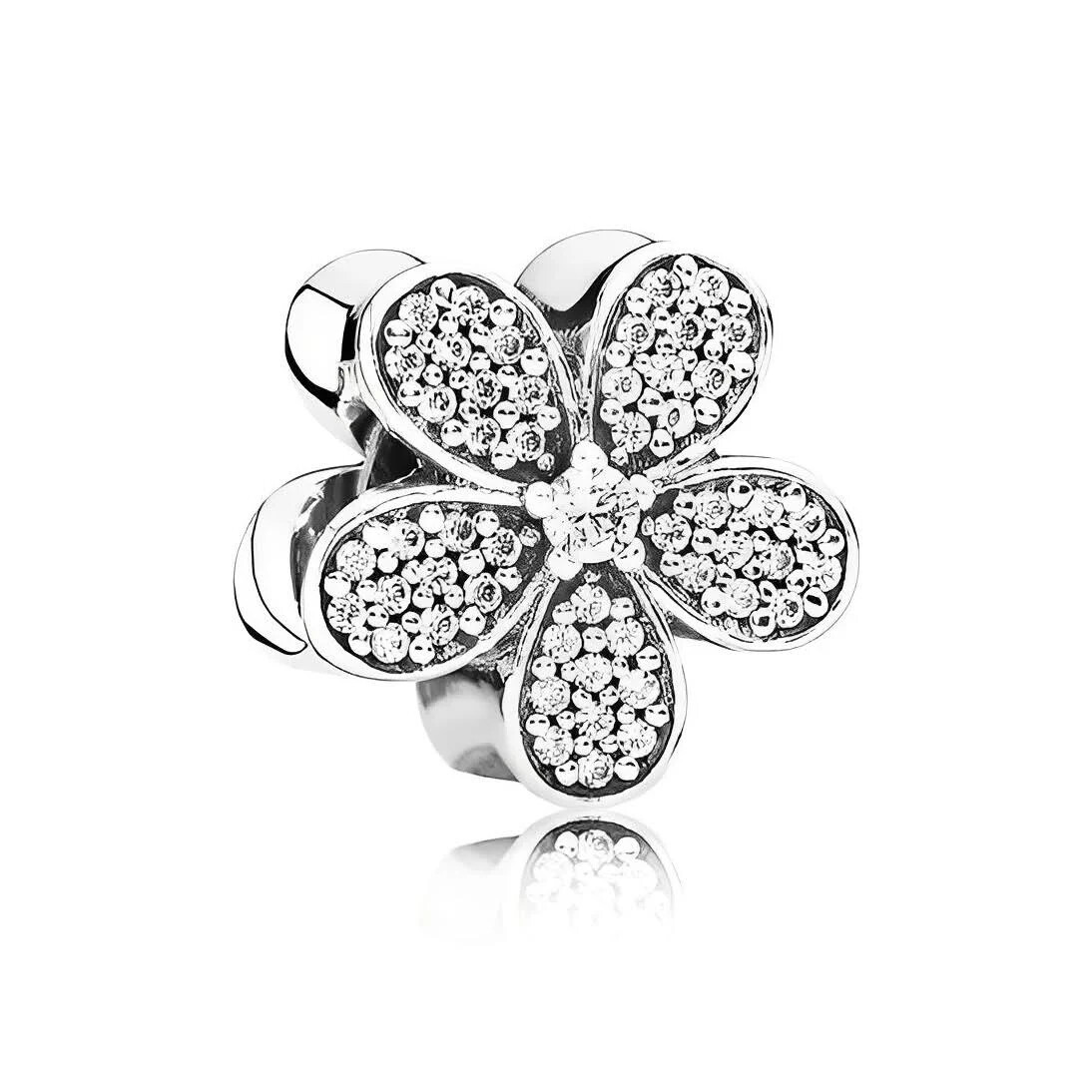 PANDORA Pink Pave‘ Daisy Flower PANDORA Pink Pave Daisy Flower Charm 788797C01 - Jacob Time Inc