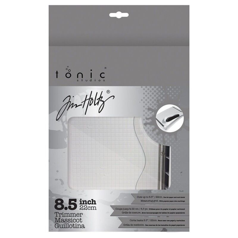 Tonic Studios 160E Tim Holtz Guillotine Comfort Trimmer 8.5"-Grey - New in Box