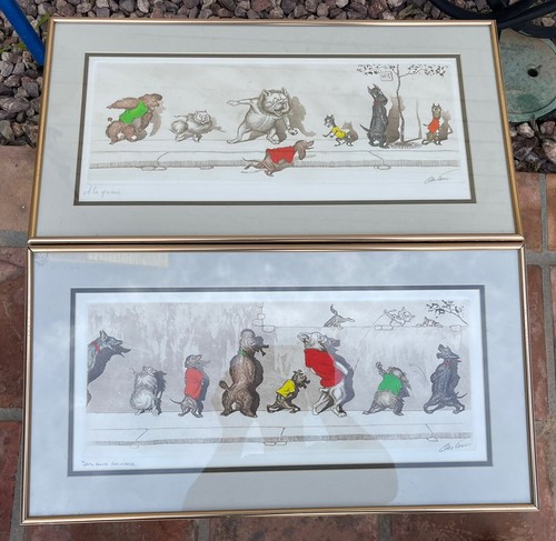 2 Vintage BORIS O'KLEIN Dirty Dogs Of Paris Sus Aux Curieux
