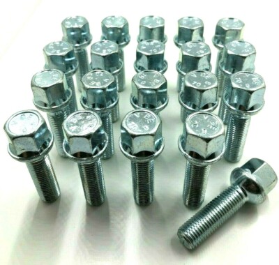 20 x ALLOY WHEEL BOLTS FOR MERCEDES BENZ M12 X 1.5 40MM THREAD RADIUS BOLTS [15]