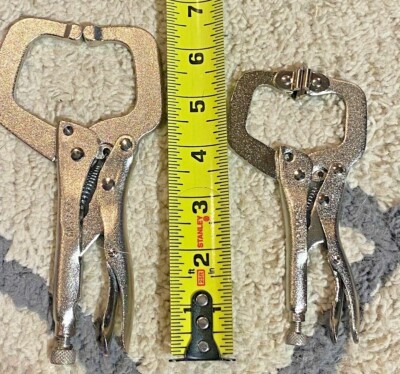 2 PC NEW MAC TOOLS LOCKING C-CLAMP SET