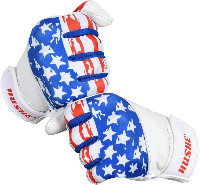 Batting Gloves Softball Batting Gloves USA Flag Baseball Batting Gloves