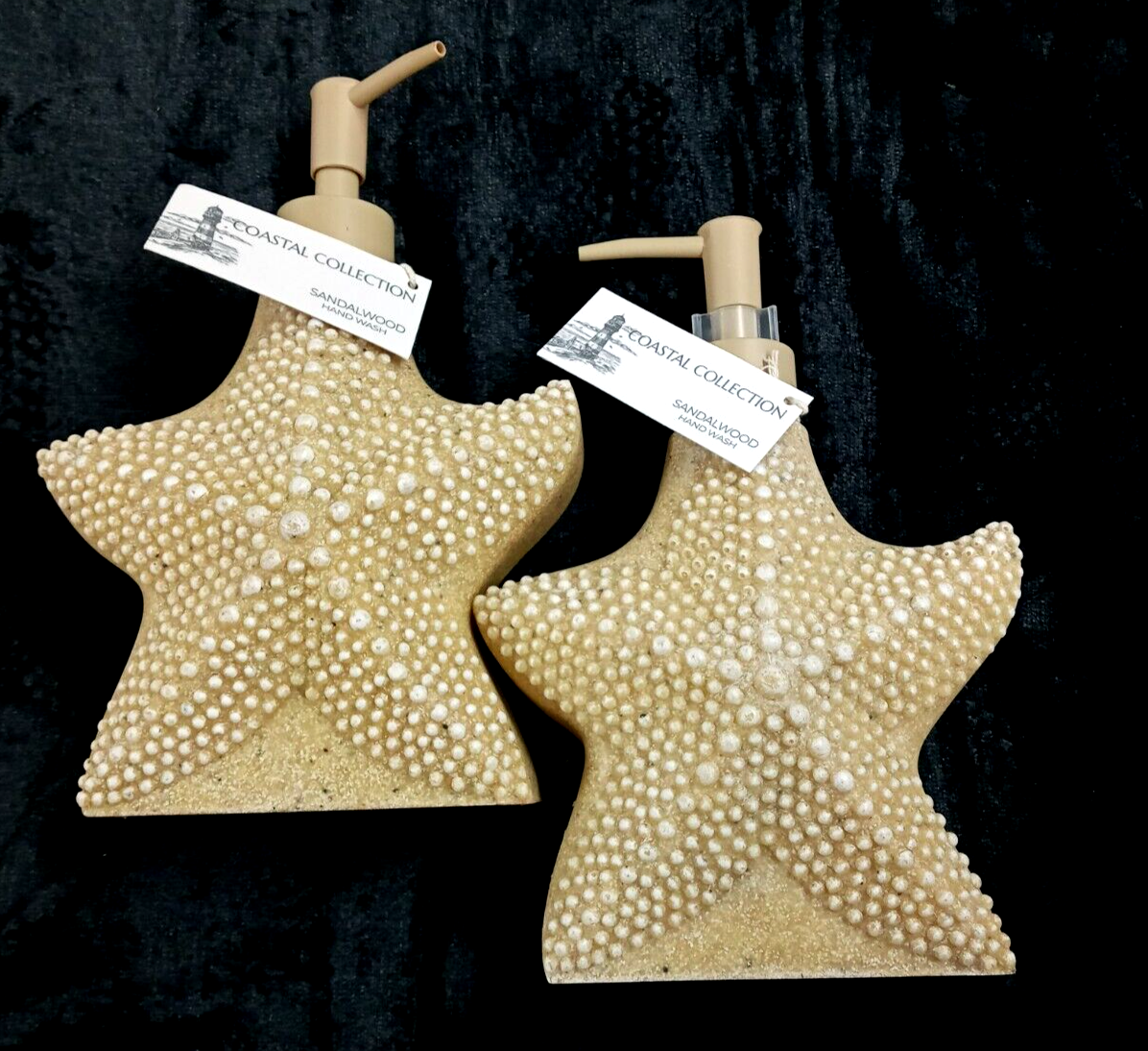 2- 15.2 oz the bath shop  STARFISH coastal collection with SANDALWOOD hand wash