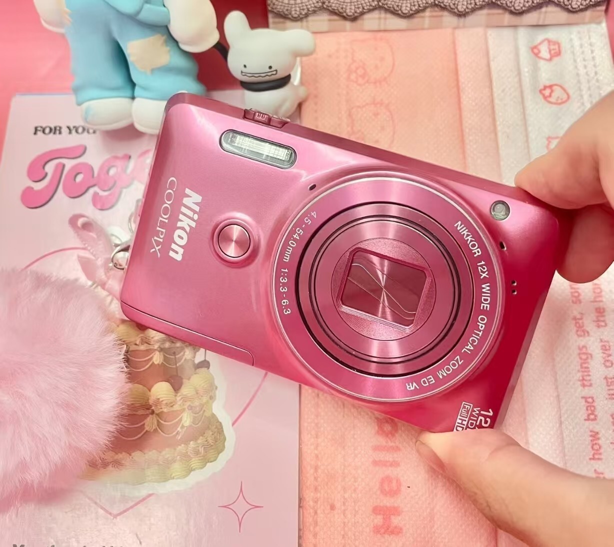 【美品】NIKON COOLPIX S6900 ピンク Nikon Coolpix S6900 Pink 16.0MP 12x Optical Zoom Wi-Fi