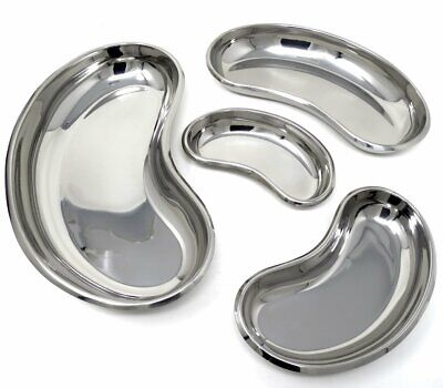 Set of 4 Kidney Trays Dish 6'' 8'' 10'' 12'', Extra Large, Stainless Steel