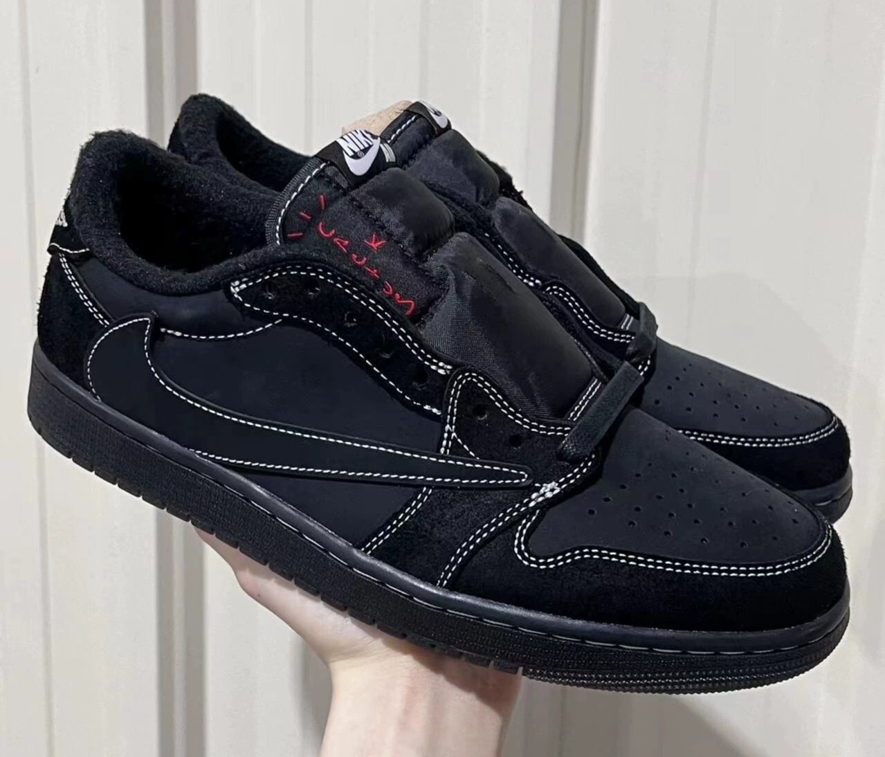 Travis scott x Jordan 1 low retro low black phantom | eBay