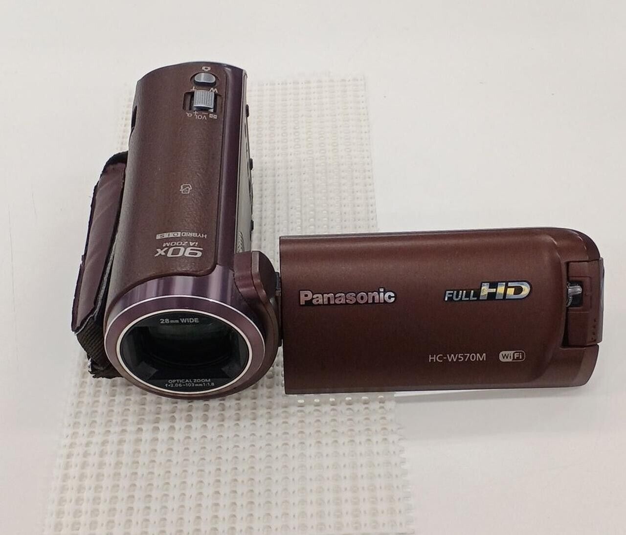 Panasonic HC-W570M Camcorder Video 32GB 90x Zoom Brown Used Panasonic HC-W570M Camcorder Video 32GB 90x Zoom Brown Used
