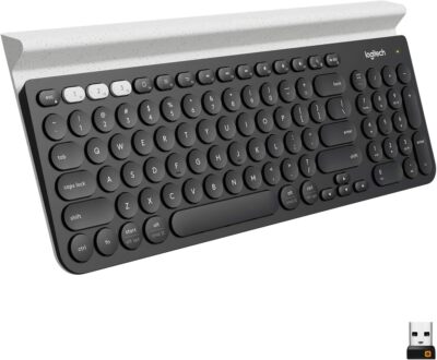 Logitech K780 Wireless Keyboard - Multi-Device, Bluetooth, Unifying Receiver