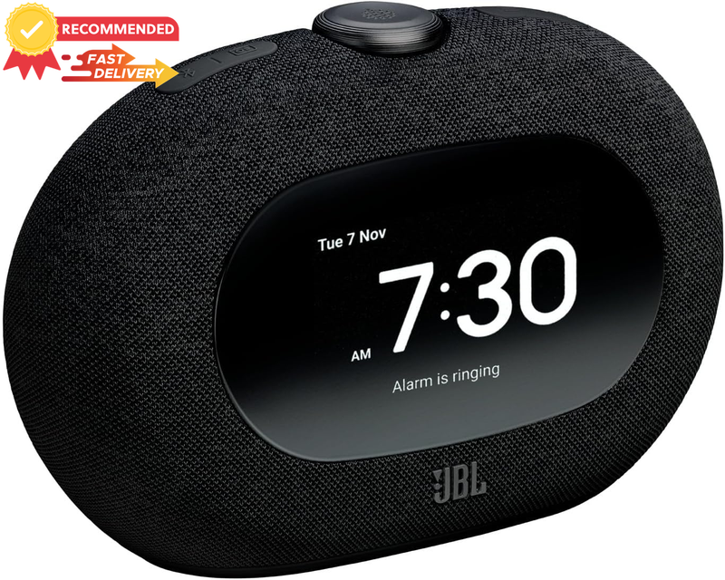 Horizon 3 FM Radio Alarm Clock, Bluetooth Speaker, Sunrise Effect - Black