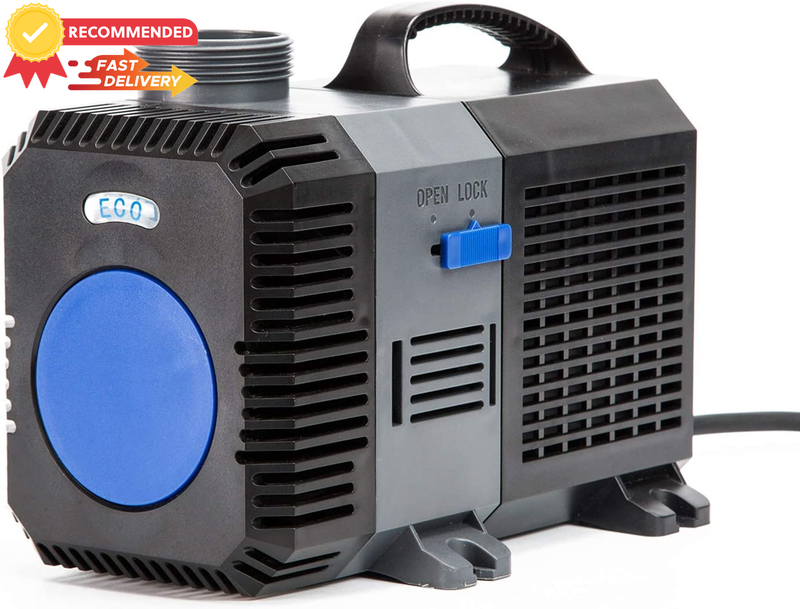 10,000L/H Submersible Pump 80W, 6M Lift, Quiet for Aquariums & Ponds
