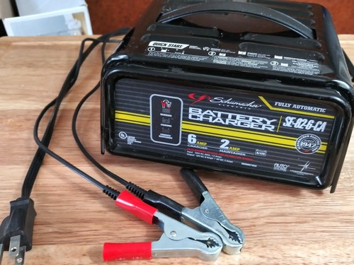 Schumacher Se-82-6-ca 6 Amp Charger 2 Amp Maintainer Battery Charger