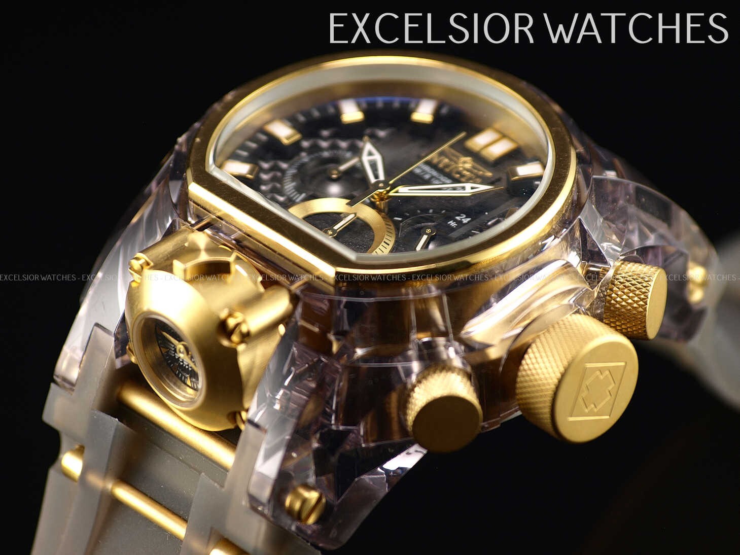 RARE Invicta Men's 52mm Bolt ZEUS MAGNUM Quartz Chronograph
