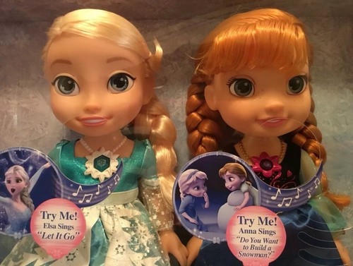 DISNEY FROZEN SINGING SISTERS ANNA AND ELSA TALKING DOLLS ENGLISH AND ESPANOL