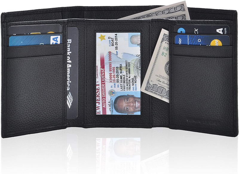Mano Billeteras De Piel Para Hombre Carteras En Cuero Baratas Rfid Bloque New