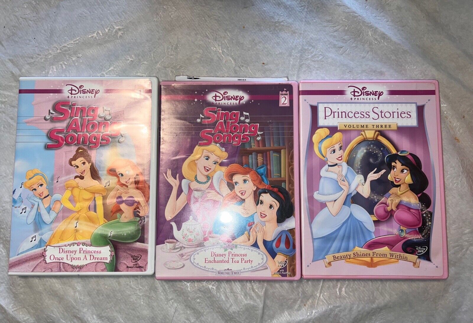 Disney Pricess Sing Along Songs and Stories DVDs Lot of 3 | eBay
