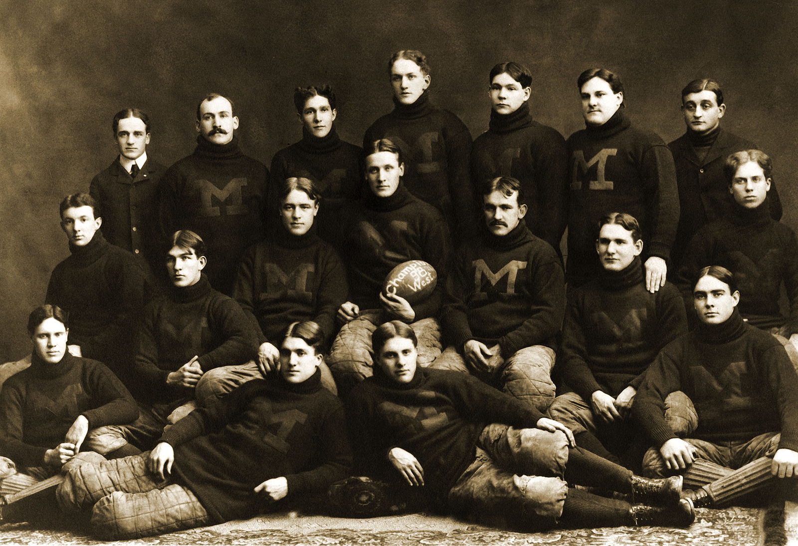 1898 University of Michigan Football Team Vintage Old Photo 13" x 19" Reprint