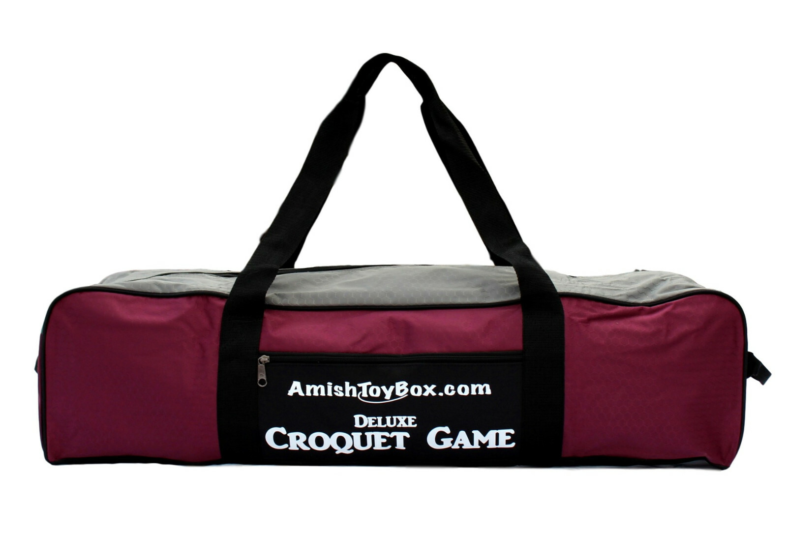 Eight-Player Deluxe Amish Crafted Croquet Game Set with Carry Bag (28