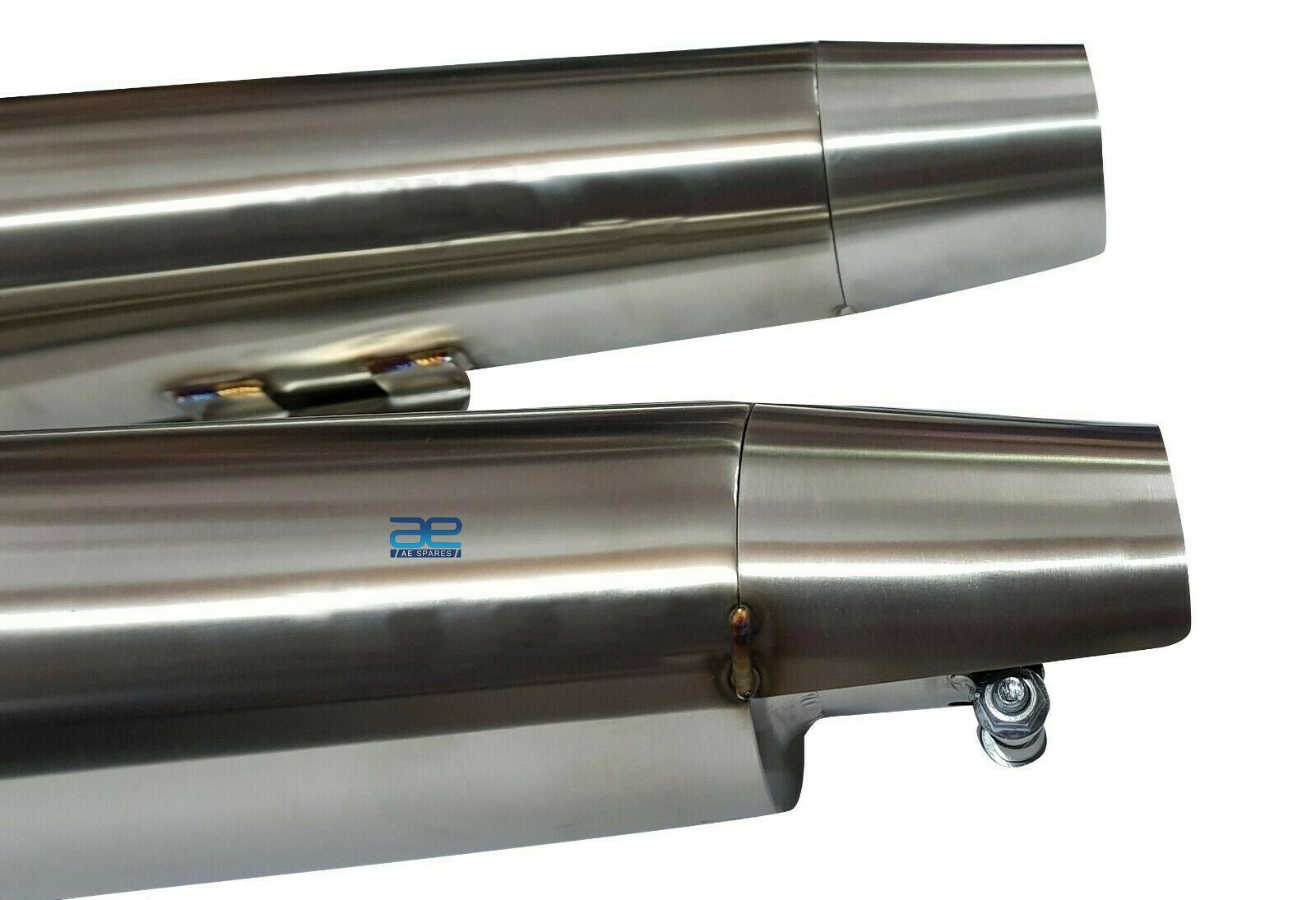 For Royal Enfield Interceptor 650cc S S AEW TE 102 Exhaust Silencer Pair 