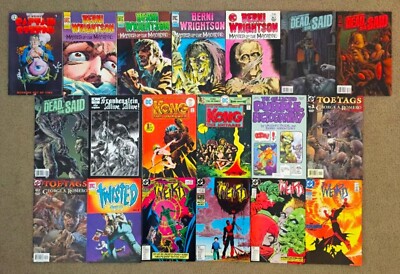 BERNIE WRIGHTSON  SIGNED  HORROR  BOOK  LOT  OF  22  ISSUES ...... FREE SHIPPING