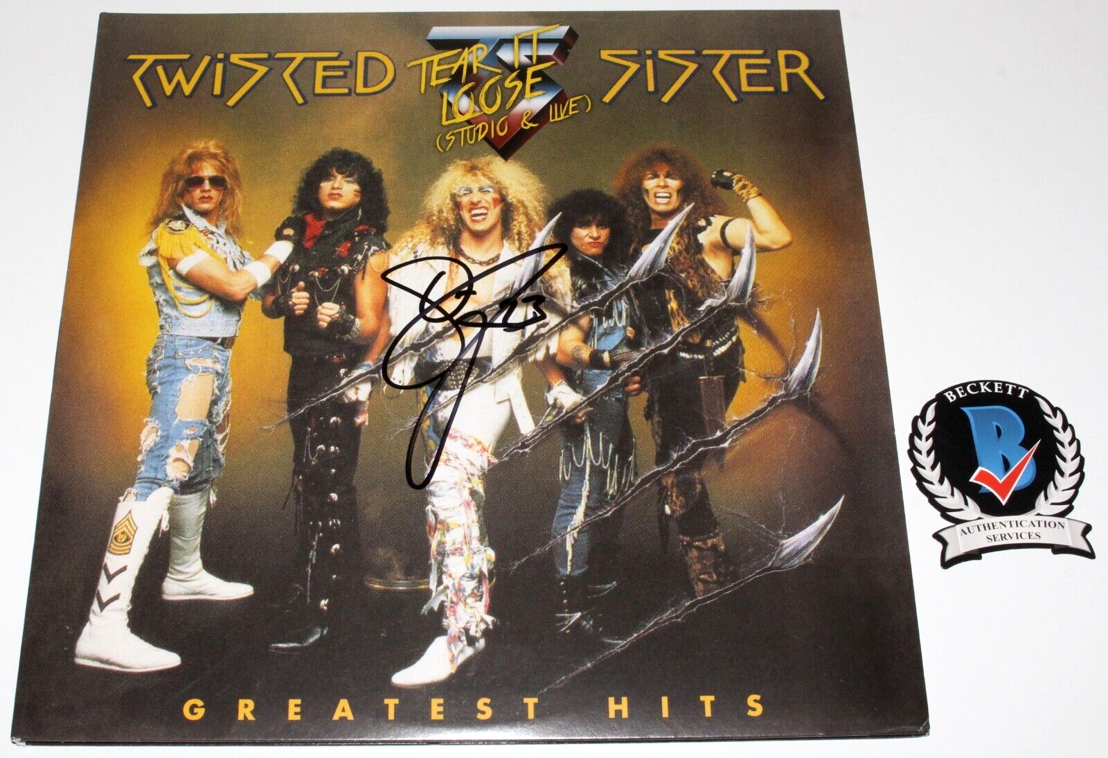 DEE SNIDER SIGNED TWISTER SISTER GREATEST HITS VINYL RECORD