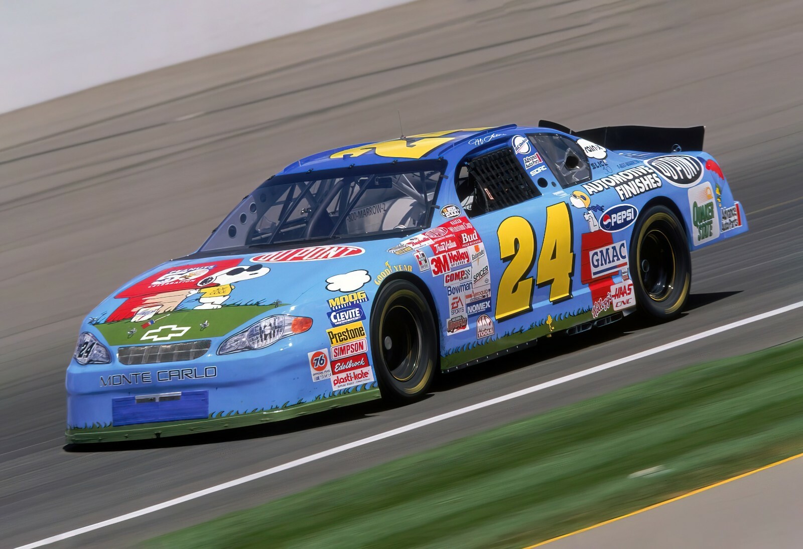 スヌーピー PEANUTS NASCAR 1/24 jeff GORDON Jeff Gordon #24 Dupont / Peanuts 2000 Monte Carlo 1:24