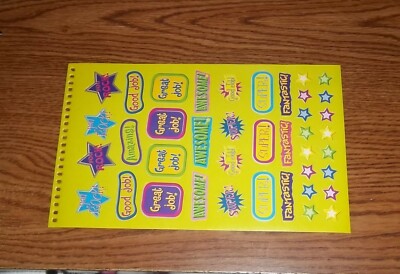 Wow words praise 40+ stickers. (ltgrn)