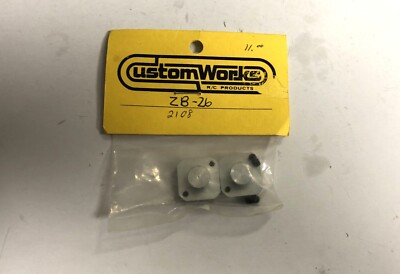Custom Works Dominator Rear Wheel Hubs 2108 Vintage Rc Dirt Oval Associated
