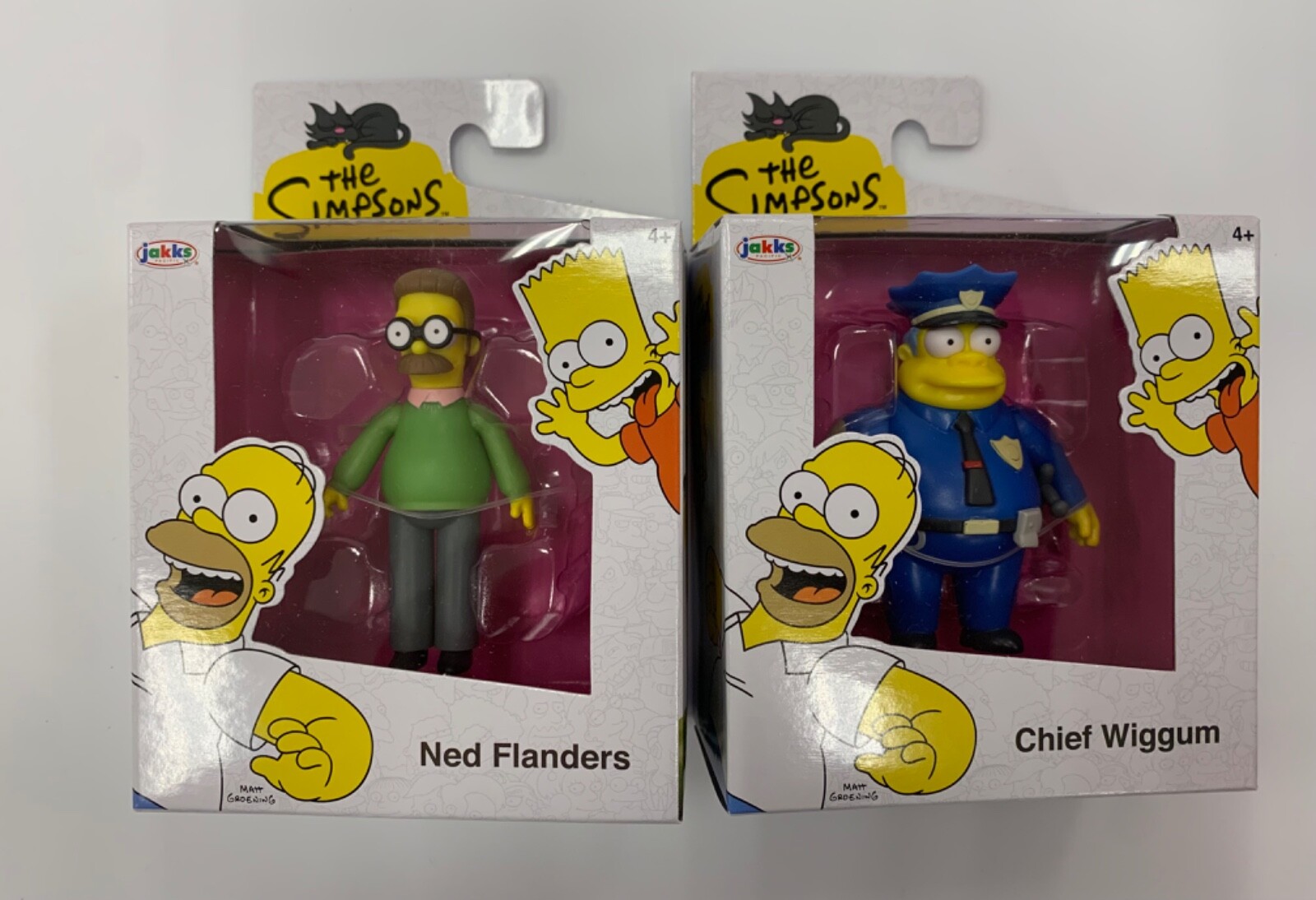 2024 Jakks Pacific Simpsons Lot Of 2 Chief Wiggum & Ned