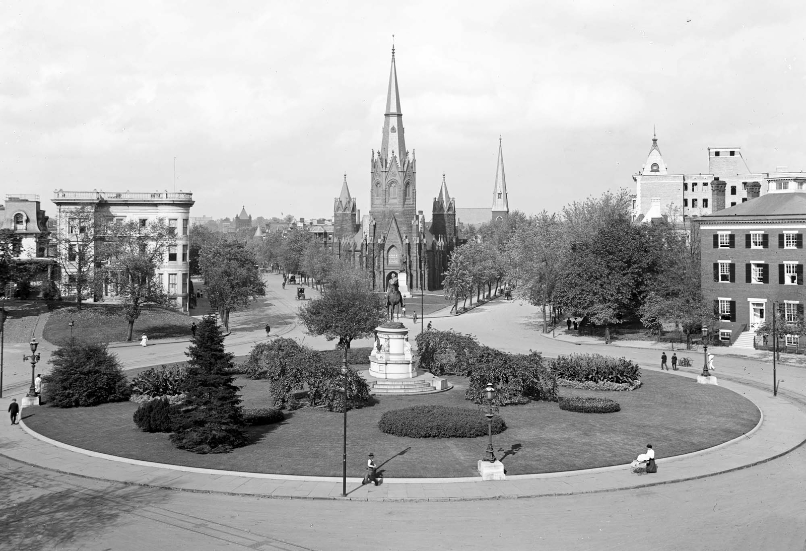 1906 Thomas Circle, Washington, DC Vintage Old Photo 13" x 19" Reprint