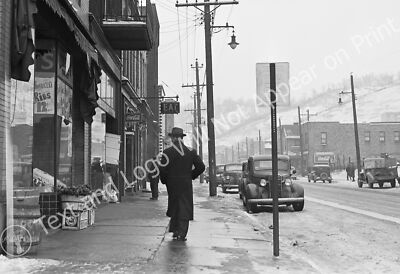 1940 Main Street, Midland, Pennsylvania Vintage Old Photo 13" x 19" Reprint