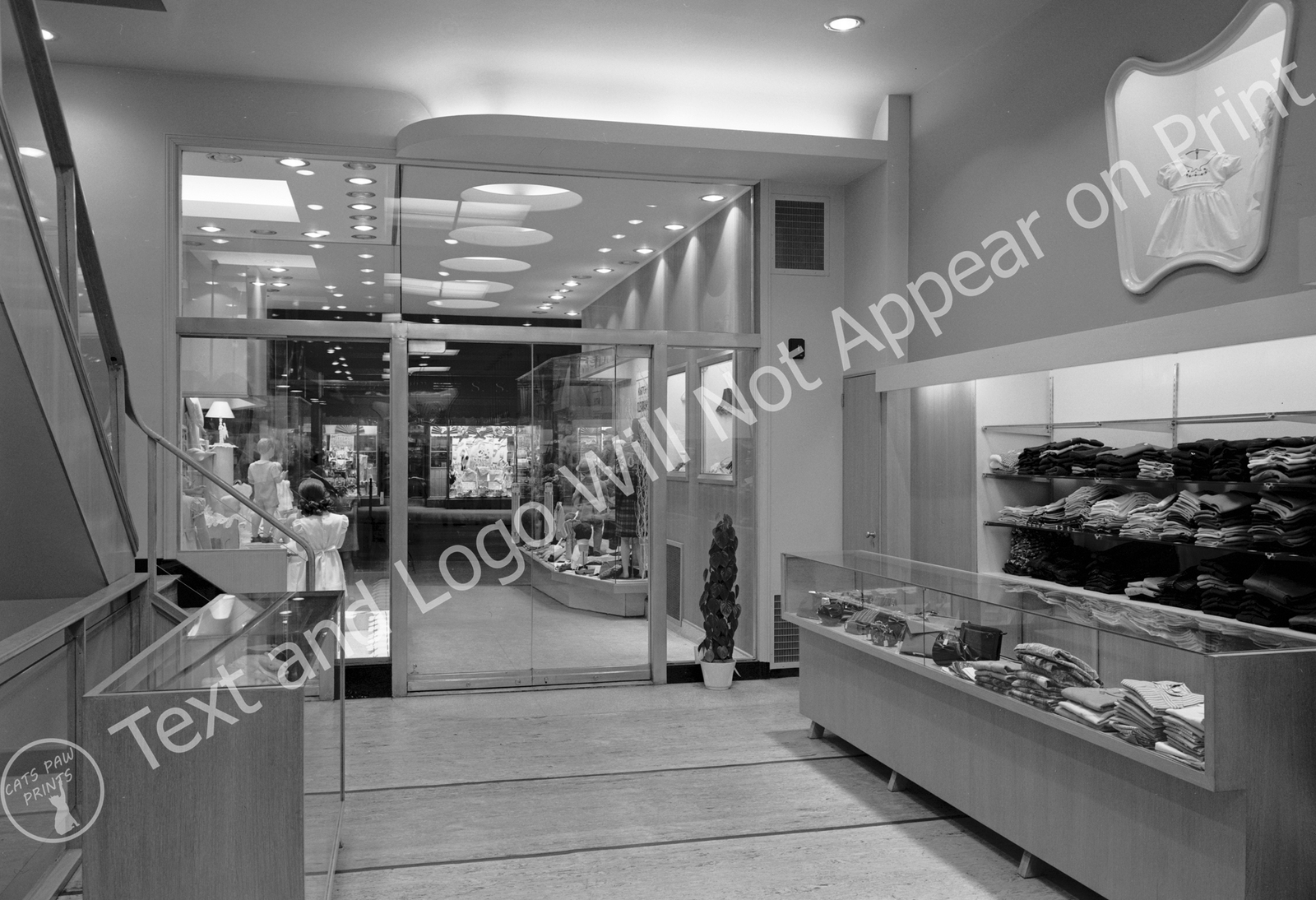 1947 Kartch's Store, Entrance From Cashier Desk, NJ Old Photo 13" x 19" Reprint