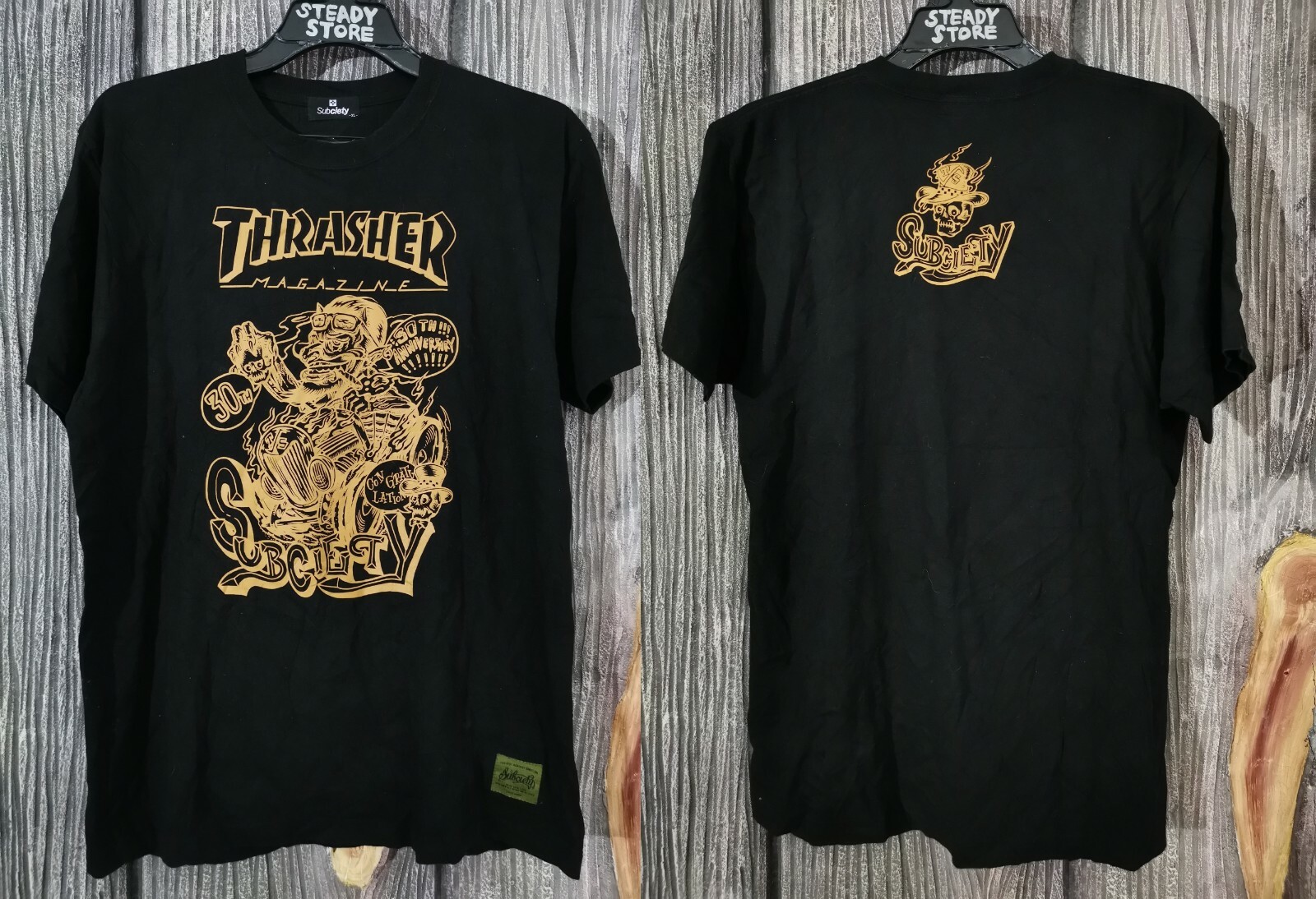 ★Khakis★ Billboard S/S Tee Black Circle 99 Short Sleeve Black T-Shirt - BIRDHOUSE SKATEBOARDS