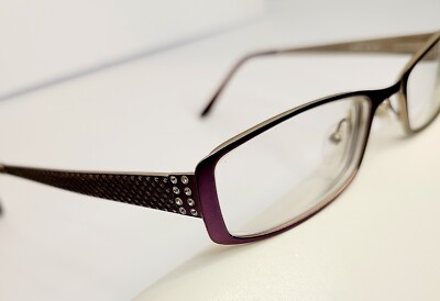 JILL STUART JS005-6 Eyeglass Frames Petite 48-17-130 Burgundy Red Jewel