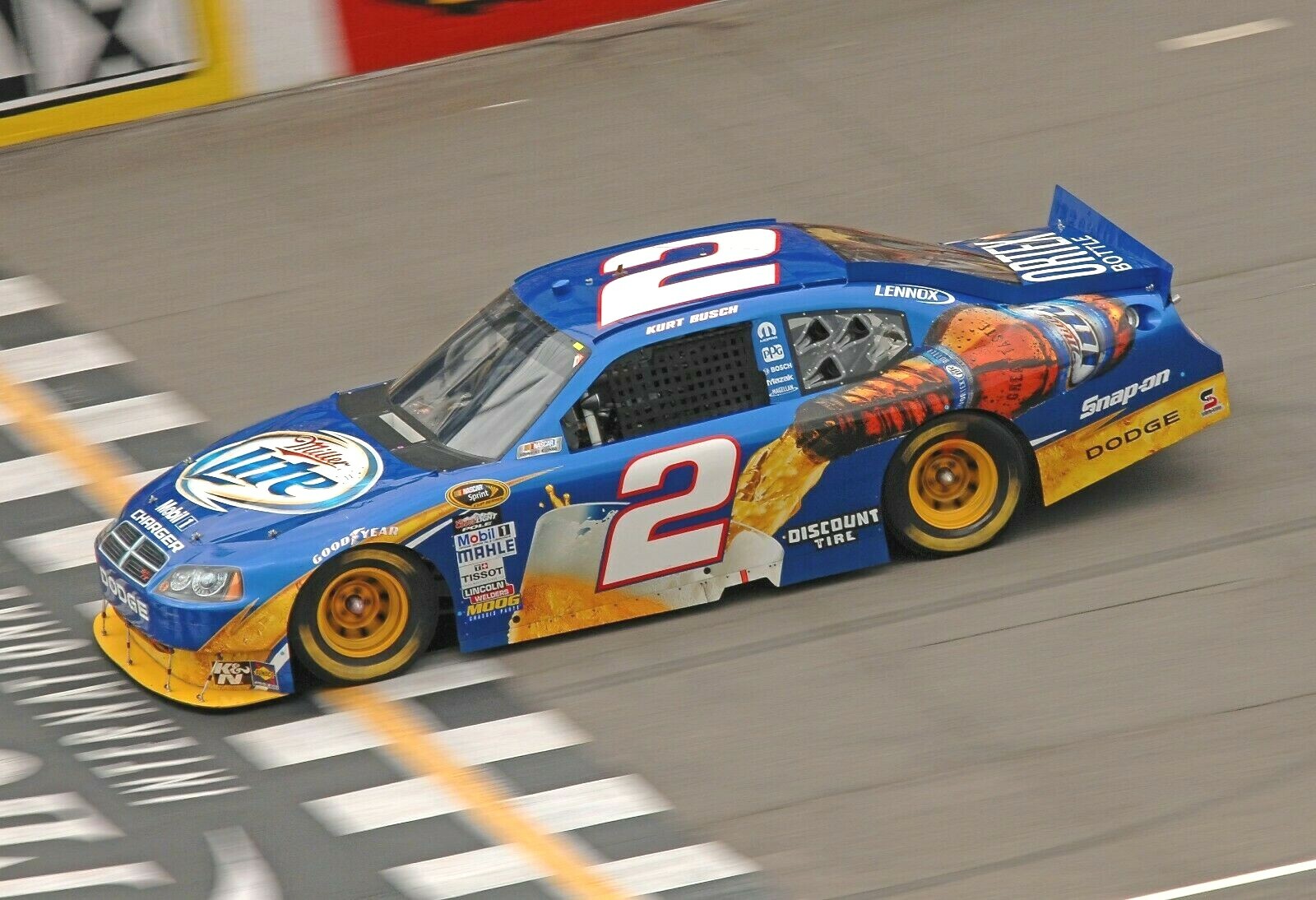 ナ*ん様 JH Design Miller Lite Kurt Buschジャケ Kurt Busch #2 Miller Lite NASCAR 13x19 Poster Gloss Photo