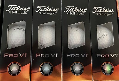 24 Titleist 2023 Pro V1 Golf Balls - 24 balls-Logoed - Free Priority Shipping!