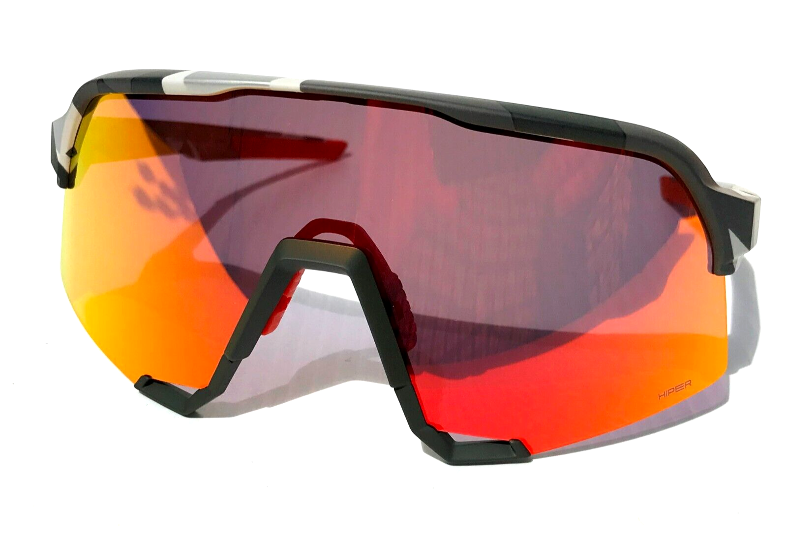 100% S3 SOFT TACT GREY CAMO/ハイパーレッドミラー 100% Percent S3 Soft Tact Grey Camo HiPER Red Mirror Lens