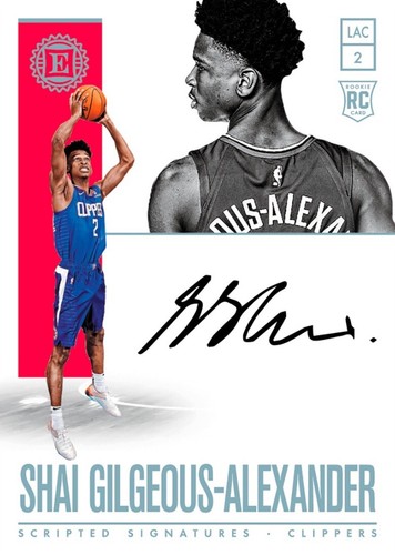2018 Encased Shai Gilgeous-Alexander Scripted Auto RC NBA
