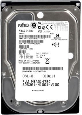 Hard Drive Fujitsu MBA3147RC S26361-H1004-V100 146GB 15000U/Min SAS 3.5 '' Inch