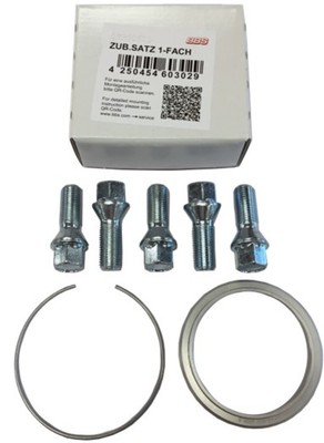 BBS PFS KIT Includes 82mm OD - 66.5mm ID Ring/82mm Clip/Lug Bolts Fits Audi