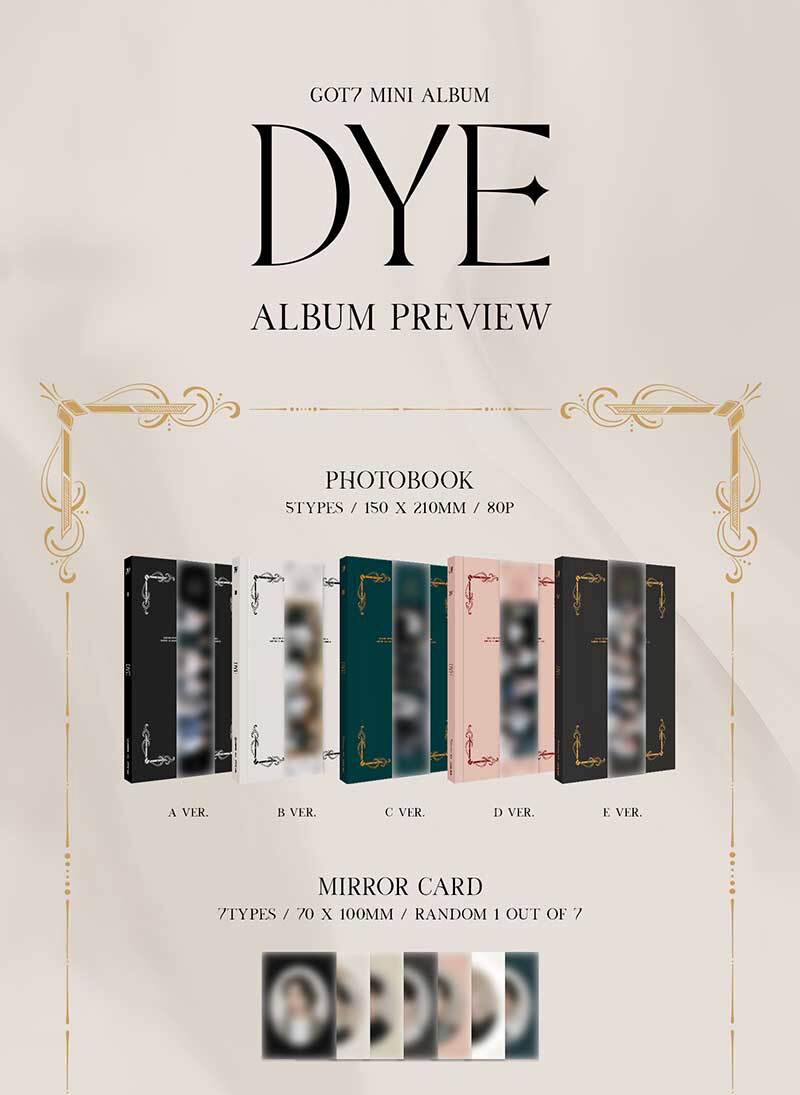 GOT7 - GOT7 CD 11枚セット GOT7 [DYE] 11th Mini Album CD+POSTER+Photo Book+3p Card+Book