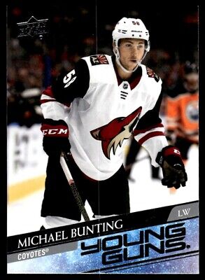 2020-21 Upper Deck #727 Michael Bunting YG Rookie Card . rookie card picture
