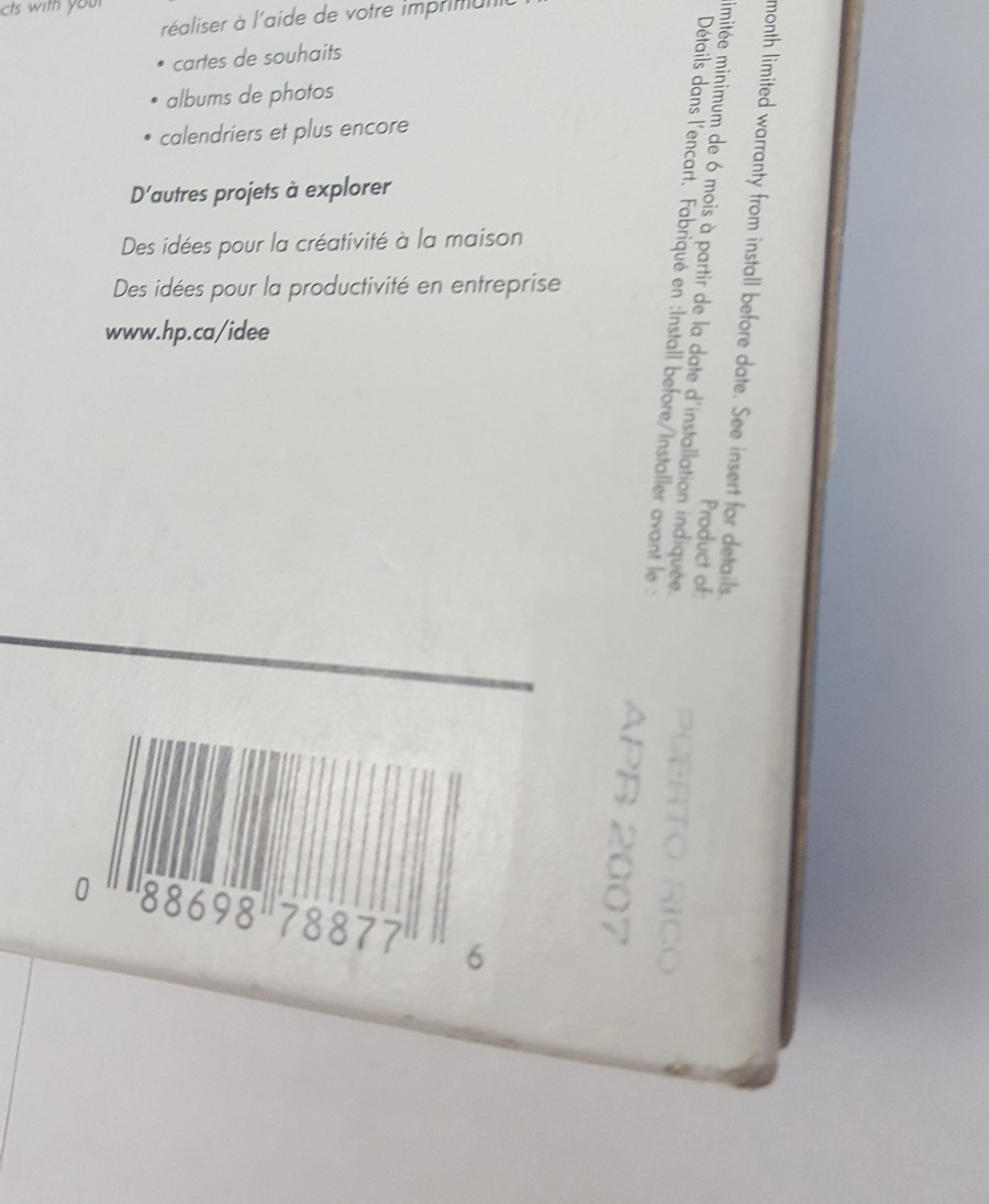 GENUINE Deskjet 30 ml HP 23 TRI-COLOR 2 PACK INK CARTRIDGES *NEW