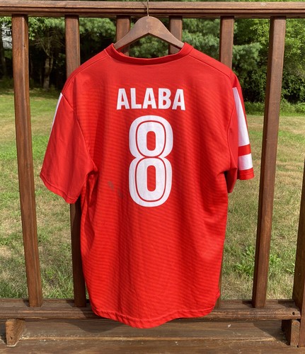 DAVID ALABA 27番 赤 Tシャツ 2017-18 Bayern Munich Home Shirt Alaba #27 - 6/10 - (XL)